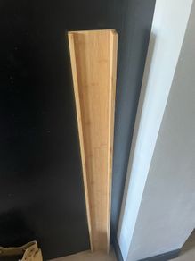 2 bamboo shelves