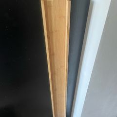 2 bamboo shelves