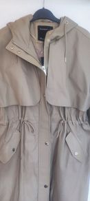 River island hooded trench coat