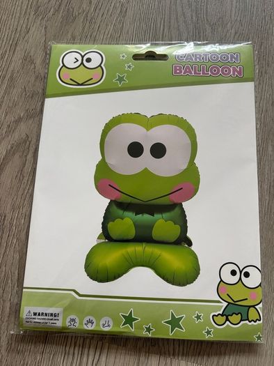 Kids birthday party Frog Foil Balloon 62cm