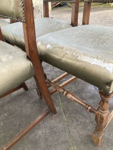 Set of 5 Old Dining Chairs