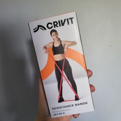 Resistance bands - pack of 4, exercise elastic bands