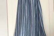 Sezane Siloe blue stripe skirt size 36