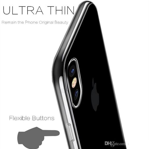 Clear Silicone iPhone Back Case  6/6S/XR/X/XS/XSMax/7/6SP