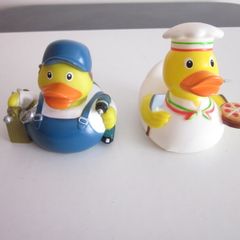 Repairman and Pizzaman Rubber Ducks