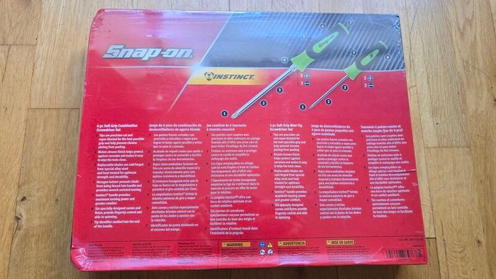 Snap-On 10 piece screwdriver set Brand new unused