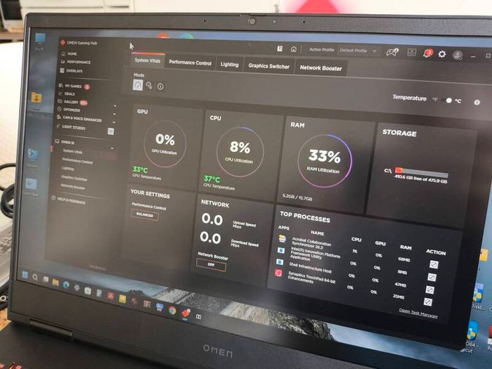Brand New Gaming Laptop Hp Omen Intel i5 13420H 8/12 RTX4050 6GB 120W GDDR7 16GB DDR5 5600mhz 512GB NVMe PCIE 4.0 16.1" 1080p 144hz Ips 250nits Win11 RGB