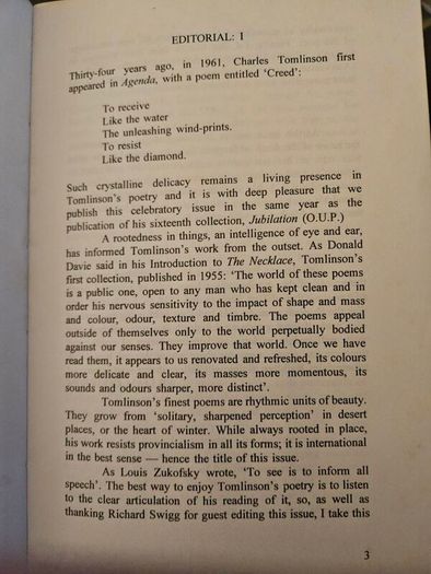 Agenda Literary  Books X 3. Paperback In Good Condition   See Photos For Same.