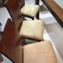 Dining Table and 6 chairs with frosted glass insert and matching coffee table Image 5