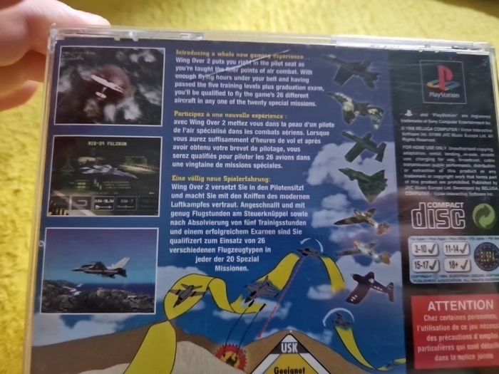 Wing Over 2  PlayStation1 Ps1 PlayStation2 Ps2 games Original