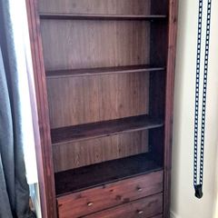 Living room cabinet with drawers and shelves