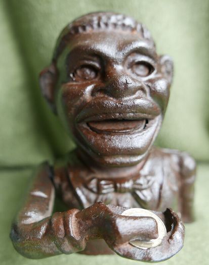 Antique Cast Iron Money Box