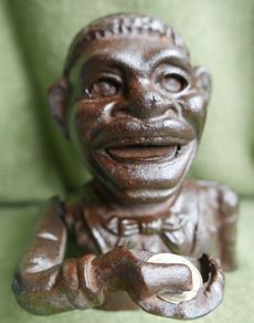 Antique Cast Iron Money Box