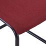 Cantilever Dining Chairs 2 pcs Wine Fabric Image 7