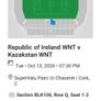 Ireland WNT match tickets Image 2