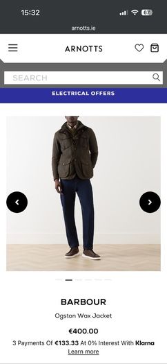 Barbour wax jacket ogston olive