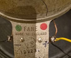 Vintage Fane Hiwatt guitar speaker