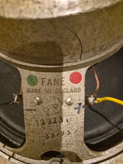 Vintage Fane Hiwatt guitar speaker