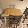 Oak table & chairs set Image 2