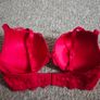 Red Push Up Laced Bra 36C Image 2