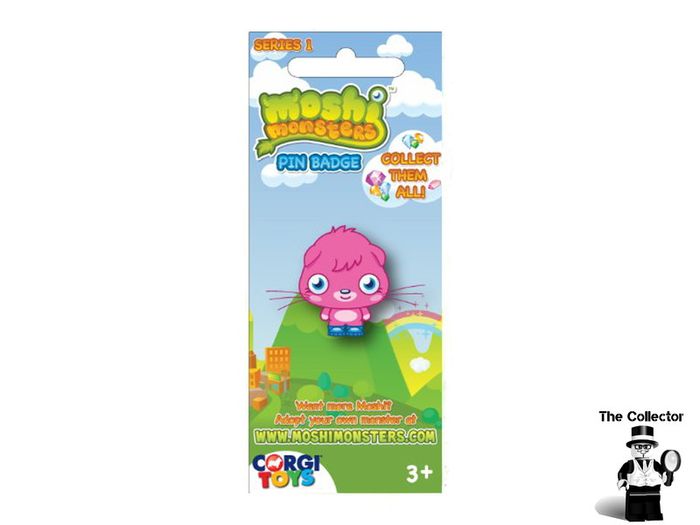 Corgi Moshi Monsters Series 1 Pin Badge Brand New In Packet
