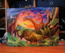 Dinosaur holographic picture