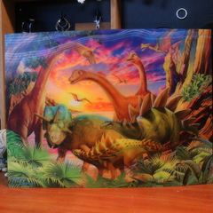 Dinosaur holographic picture