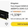 Kingston Fury Impact RAM 64GB (2x32GB) 4800MT/s DDR5 SODIMM Gaming Image 5