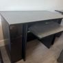 Black desk with shelves Image 4