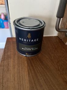 Dulux heritage velvet Matt Mallard Green paint sample