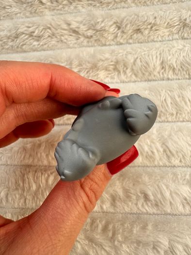 Hasbro Grey Schnauzer Littlest Pet Shop Dog 1393 approx. 5 cm. Used Please see photos