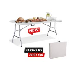 6ft Folding Table for Parties, BBQs, Camping
