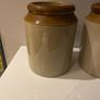 vintage  stoneware  storage Jars Image 3