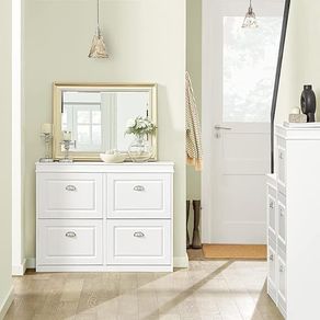 Shoe Storage Cabinet Elegant style black or white
