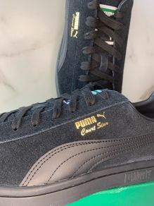 Premium Black Suede Puma Courtstars