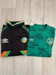 Irish Football Umbro Retro Training Top + Jersey (MEDIUM)