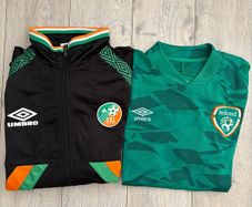 Irish Football Umbro Retro Training Top + Jersey (MEDIUM)
