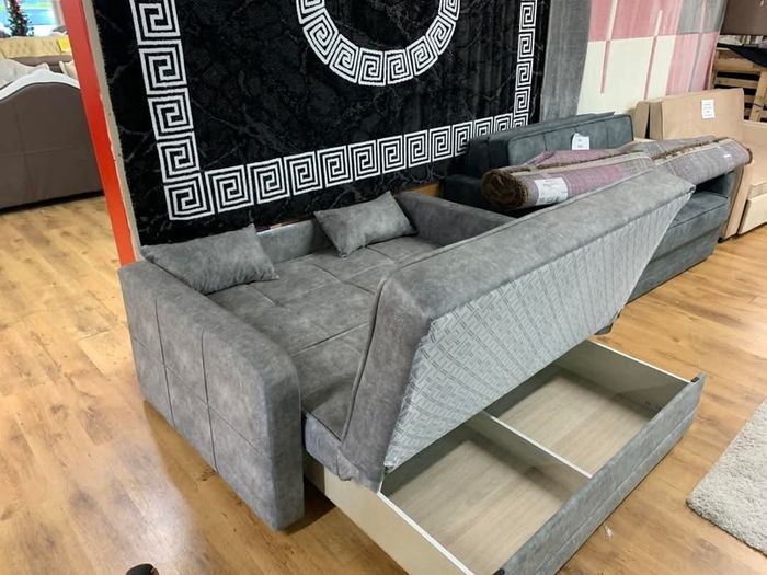 Daphne Light Grey or Dark Grey Pull Out Sofa Bed