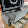 Daphne Light Grey or Dark Grey Pull Out Sofa Bed Image 7