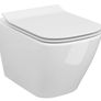 Cersanit Set Wall Hung Toilet + Bowl + Flush Button Image 4