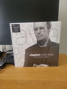 Clapton Chronicles the best of eric clapton 2lp black and white splatter