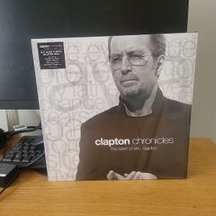 Clapton Chronicles the best of eric clapton 2lp black and white splatter