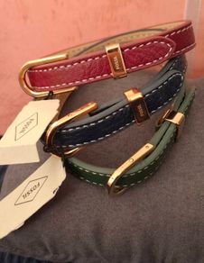 Fossil leather bracelets