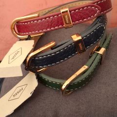 Fossil leather bracelets