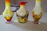 Glassware - Art Vases X 3.( Reduced)