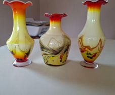 Glassware - Art Vases X 3.