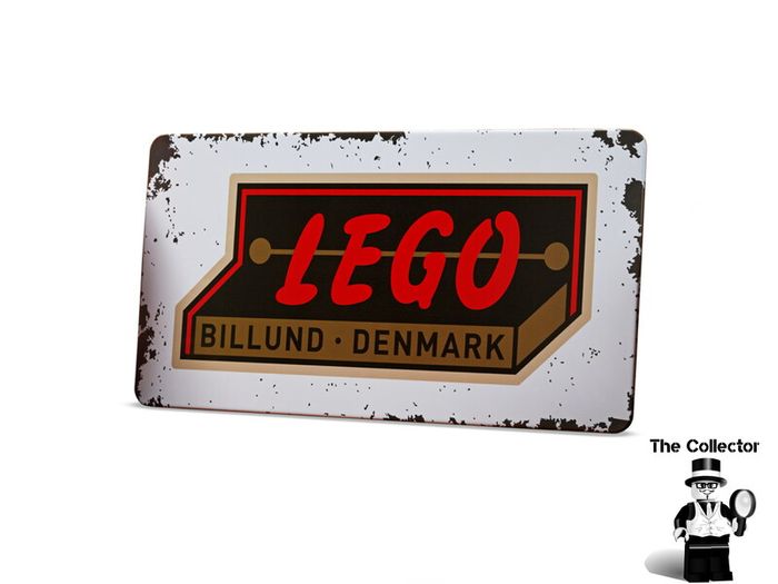 LEGO 1950's Retro Tin Sign 5007016 This Is A Promotional Lego Set You Can Not Buy In Shops 30cm x 15cm Brand New Factory Sealed