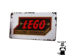 LEGO 1950's Retro Tin Sign 5007016 This Is A Promotional Lego Set You Can Not Buy In Shops 30cm x 15cm Brand New Factory Sealed