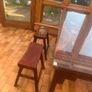 Unique chinese hardwood table & stools Image 2