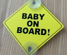 baby on board sign